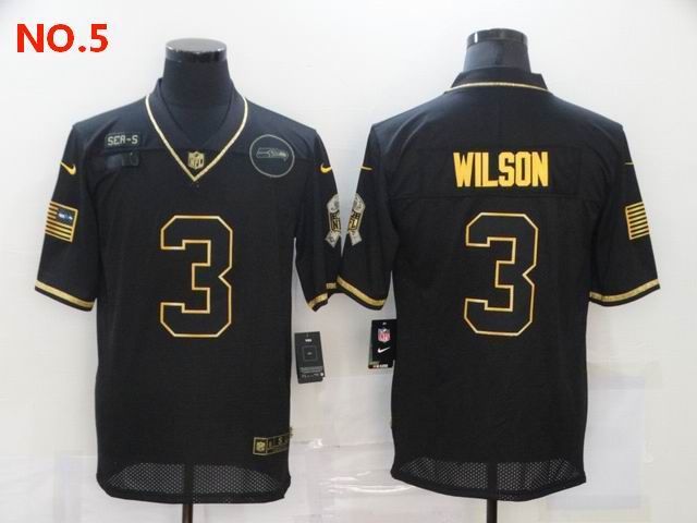 Men's Seattle Seahawks #3 Russell Wilson Jersey NO.5;